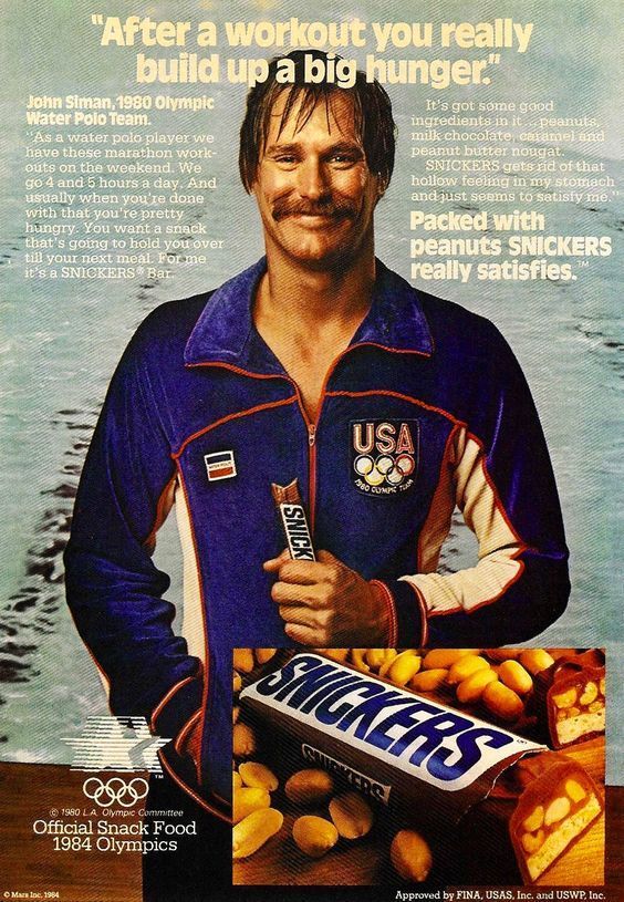 snickers 1984 olympics